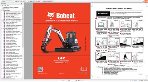 bobcat compact excavator operation and maintenance manual|bobcat troubleshooting guide.